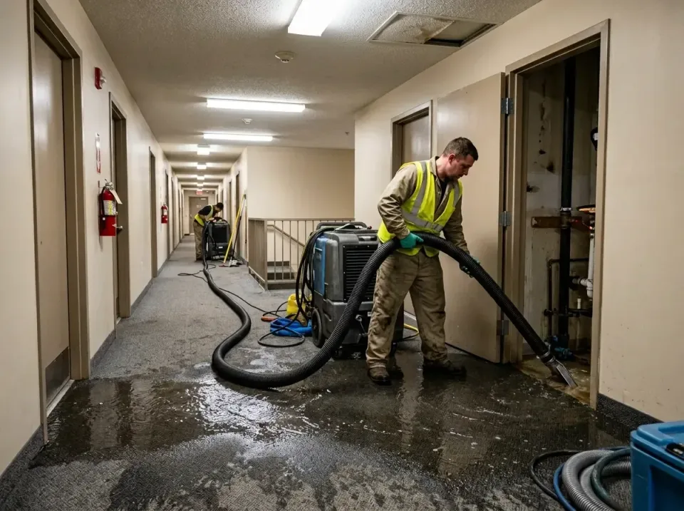 multi-unit-apartment-hallway-f-005 — frequently asked questions, Emergency Burst Pipe Water Extraction & Removal in Stuttgar…